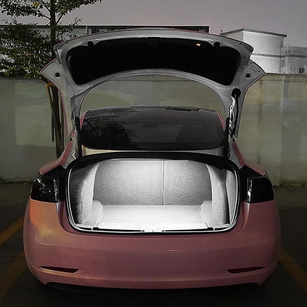 For Tesla Model 3 2019-2022 Bil bakre bagasjerom Intelligent lysstang Strips 12 V Led-lampe Rør Bagasjerom interiør Dekorativ lampe