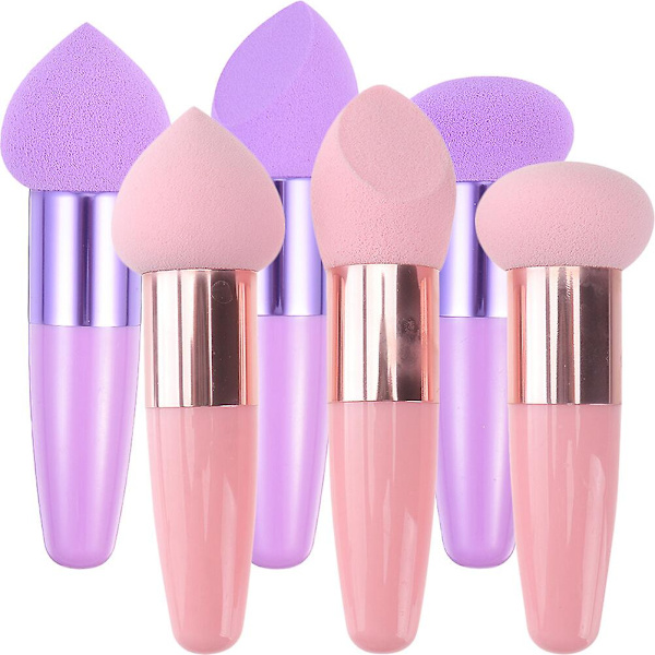 6 stk. Pudder Puff Svampe Makeup Svampe Foundation B