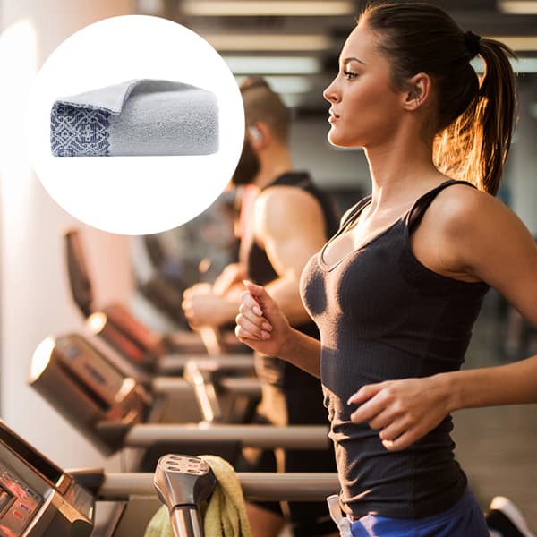 2-pack 100 % grå bomullshanddukar | Mjuka och absorberande Grey