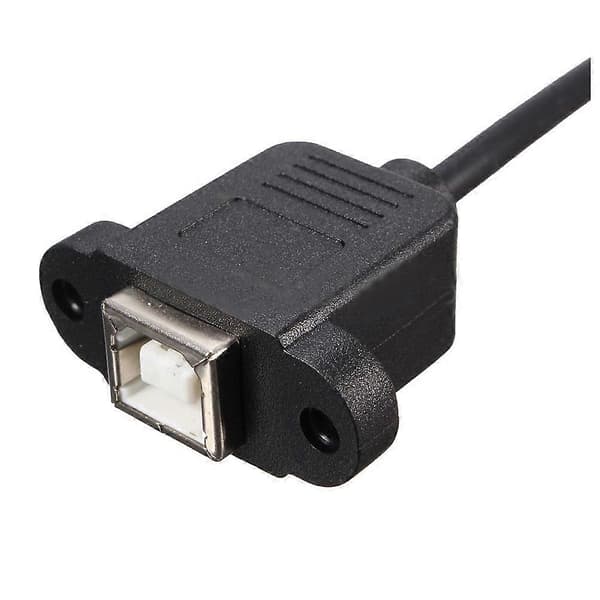 USB 2.0 B Han til USB B Hun Sokkel Printer Panel Montering Forlængerkabel 50cm