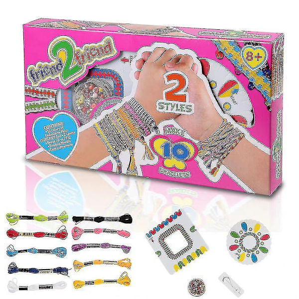 DIY armbåndsett for jenter 7-14 år, kunst og håndverk for barn
