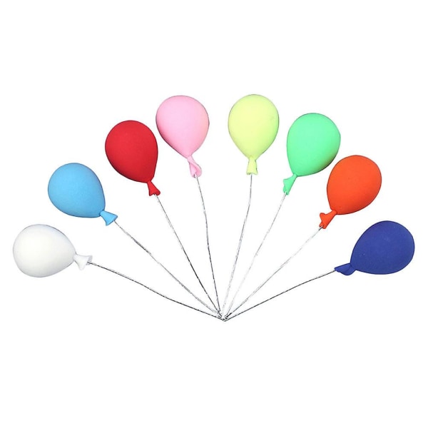 8pcs Miniature Balloons Models Adorable Clay Mini Balloons Mini House Adornments