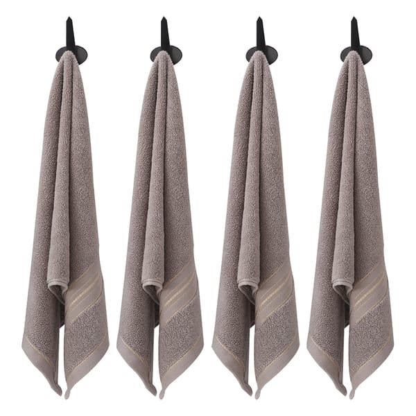 Håndkle Rasktørkende Lint Bomulls Badehåndkle, 34*73cm, Sett med 4 Blå Gray