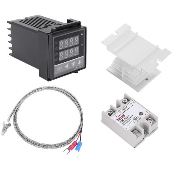 Digital Pid -c100 Temperaturregulator + Max.40a + K Therm