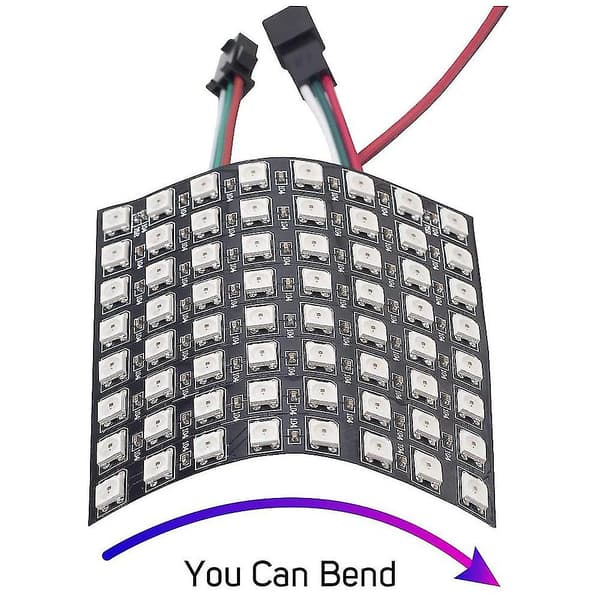 Ws2812b LED-remsa 8x8 digital panel Sp110e Bluetooth-styrning