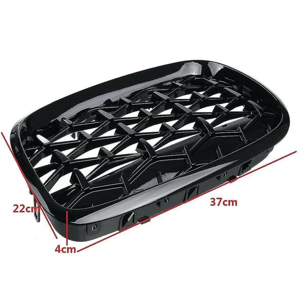Bil Diamant Griller Front Nyre Krom Mesh Gitter Bil Tilbehør Til E70 E71 E72 X5 X6 2007-2013