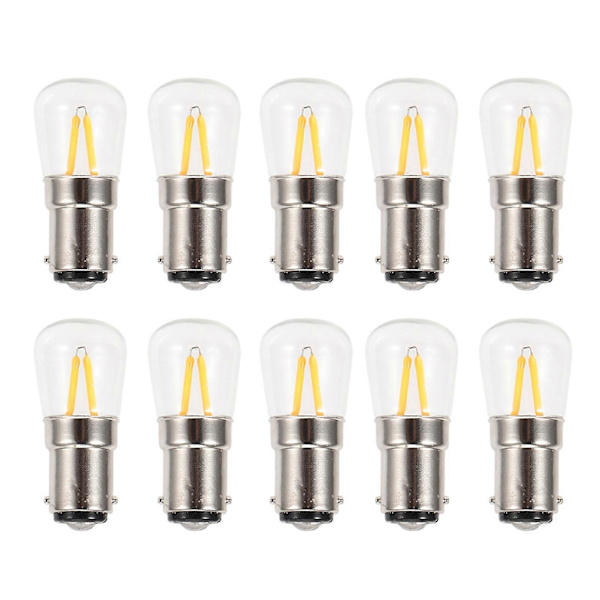 10 kpl B15-kantaisia LED-lamppuja, 1,5 W, lämmin valkoinen, seinälampun lamppu, korvaavat osat, AC110V
