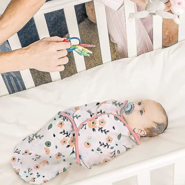 Babyfilt, 3-pack Nyfödd SovSäck, 100% Bomull