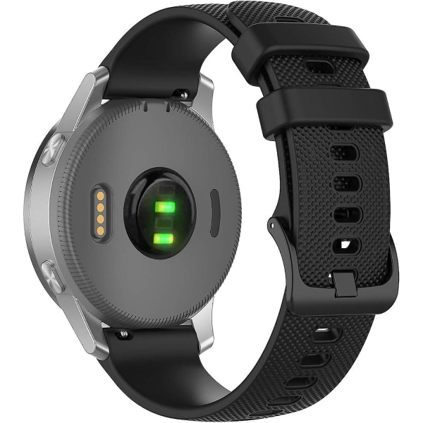 Yeejok silikon sportsremmer kompatibel for Samsung Galaxy Watch 3 41mm 42mm/galaxy Watch Active 2 40mm 44mm/gear Sport, 20mm mykt treningsklokkebånd