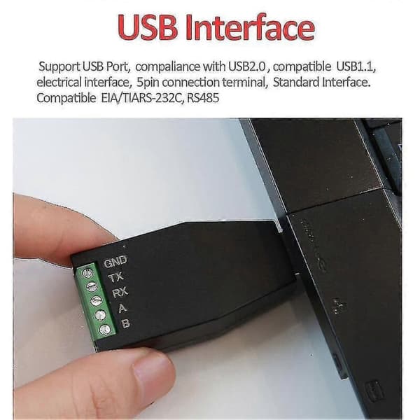 Industriel USB til RS232/RS485 seriel kommunikationsmodul