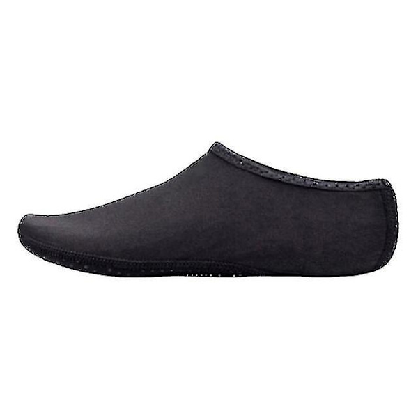 Unisex vannsko svømming dykking sokker sommer aqua strand sandal flat sko sjøkanten sklisikker sneaker sokker tøffel Black 36-37 L