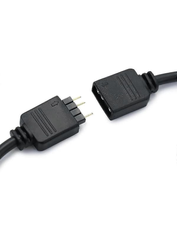 Argb Splitterkabel, 5 V, 3-benet, Argb Splitter, 1 Bus Til 3 Stik, 30 Cm, Til Cpu-køler Og 5 V Argb-blæser