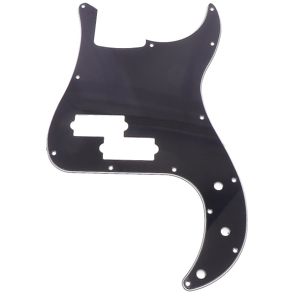 Standard PB P Bass Pickguard Scratch Plate 13 Huller Pickguard Bass Deler Utbytting (Svart)