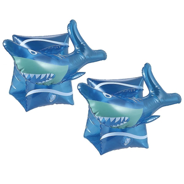 2 par rør vandvinger oppustelige tegneserie hajarmbånd flydeærmer til børn Svømning