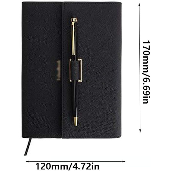 Journal Journal Premium Tykt Papir Kunstlæder Skrivebøger med Pen Loop blue gray