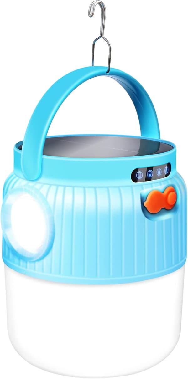 LED Campinglys, 100W Campinglys Søgelys med Blitz
