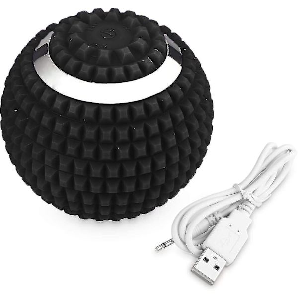 Massasje Ball for Dypvev 4 Hastigheter Høy Intensitet Vibrerende Massasje Rulle med USB Kabel Gave
