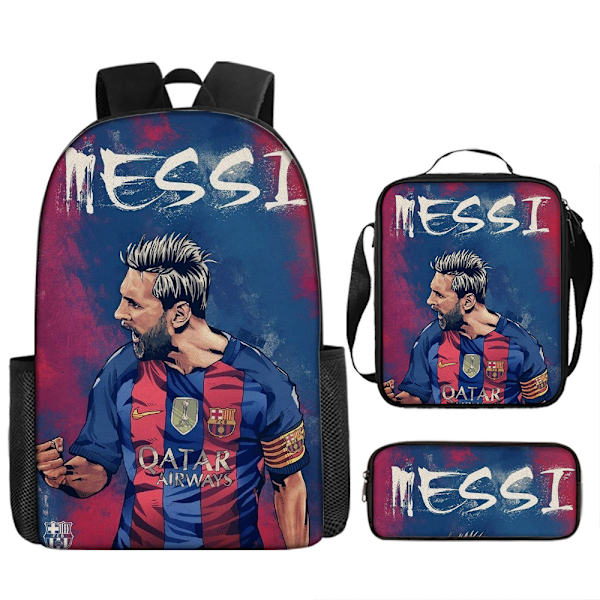 3 kpl/setti jalkapallo tähti reppu opiskelija koululaukku 13 backpack