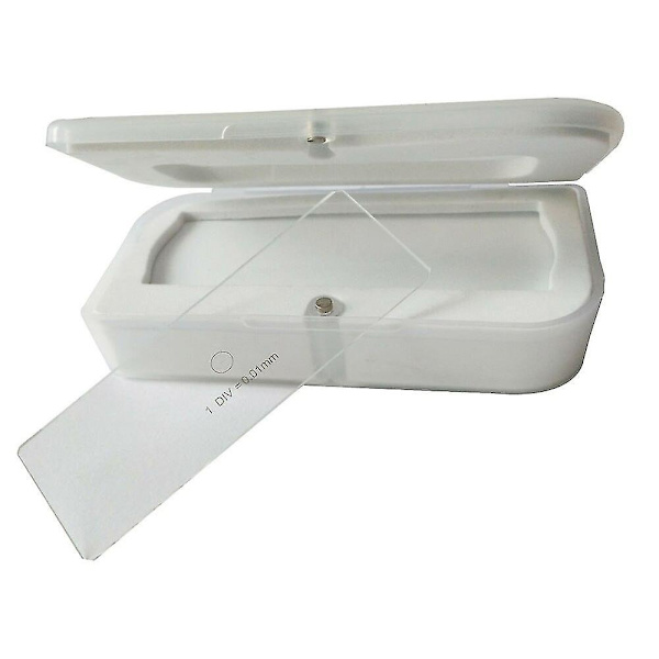 25*75mm 0.01mm Mikroskopscenmikrometer för Kalibrering av Mikroskop
