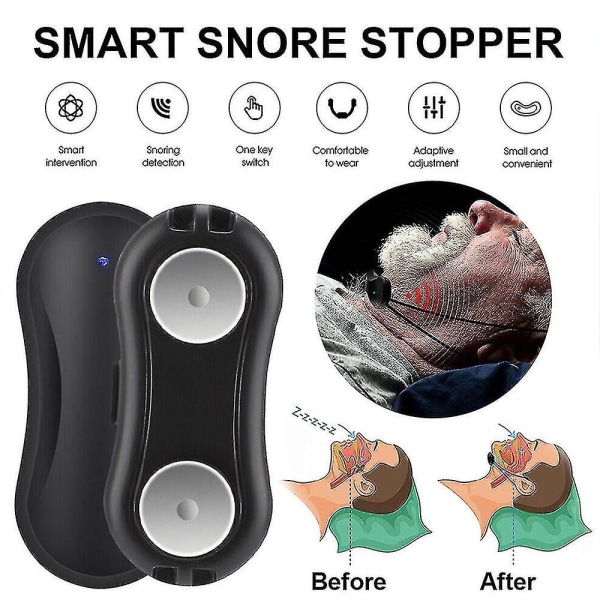 Smart Anti Snoring Device Chin Wearable Snore Stopper Sleep Aid Device