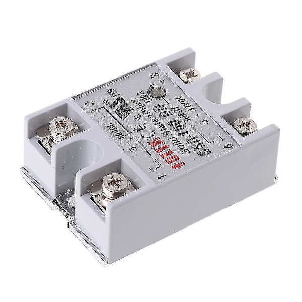 SSR-100 DD Solid State Relæ Modul 100A 3-32V DC Indgang 5-60V DC Udgang Relæ
