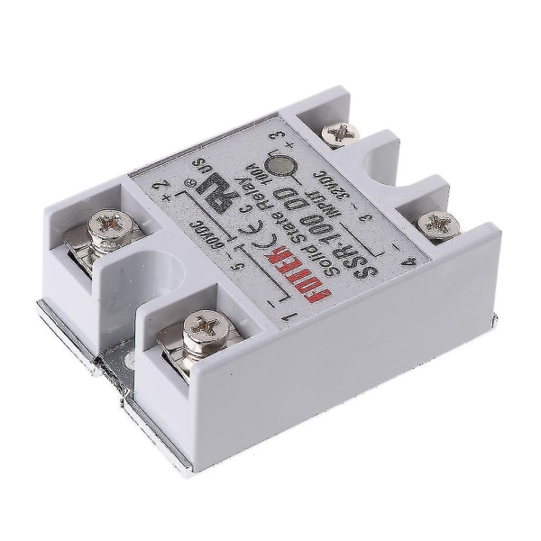 SSR-100 DD Solid State Relay Modul 100A 3-32V DC Inngang 5-60V DC Utgang Relé