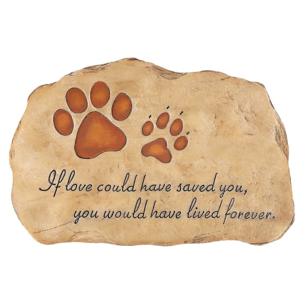 Pet Memorial Stone Marker til hund eller havesten til elskede