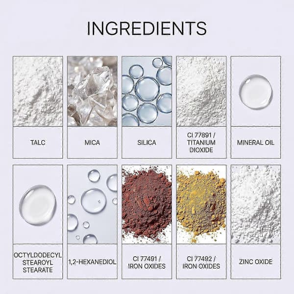 Mineral Setting Powder Bredspektret SPF-beskyttelse, Lys Lilla