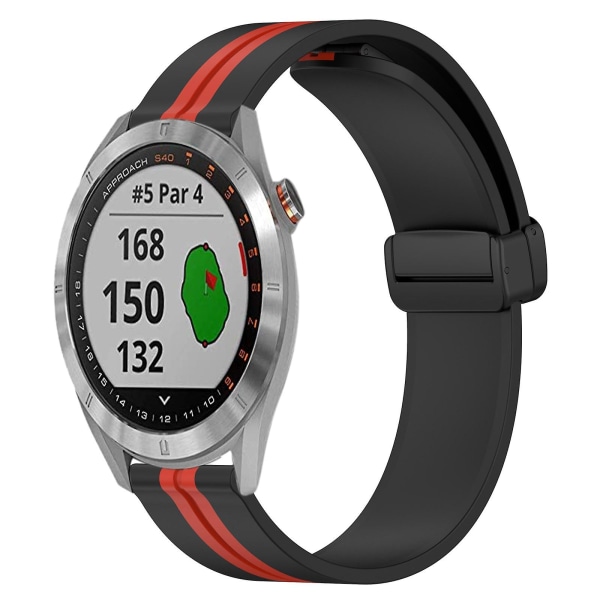 Silikoneurrem til Garmin Approach S40 Black Red