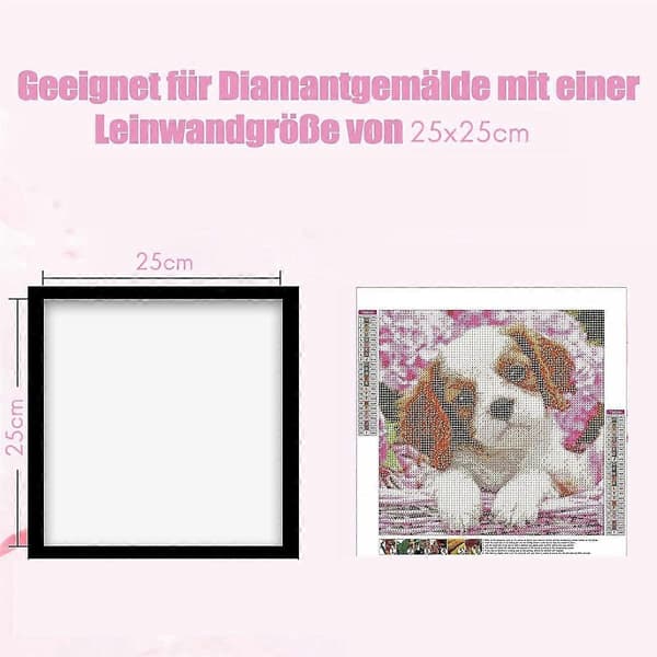6-pack Ram, Målningsbildram 25x25cm, Magnetisk Bildram för Bilder
