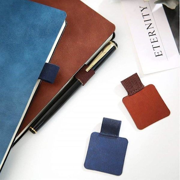 Viksaun 8 stk. Pen Loop Selvklæbende, Elastisk Læder Penholder, Pen Loop Penholder Med Elastisk Loop Selvklæbende Pen Loop Til Notesbog, Planner