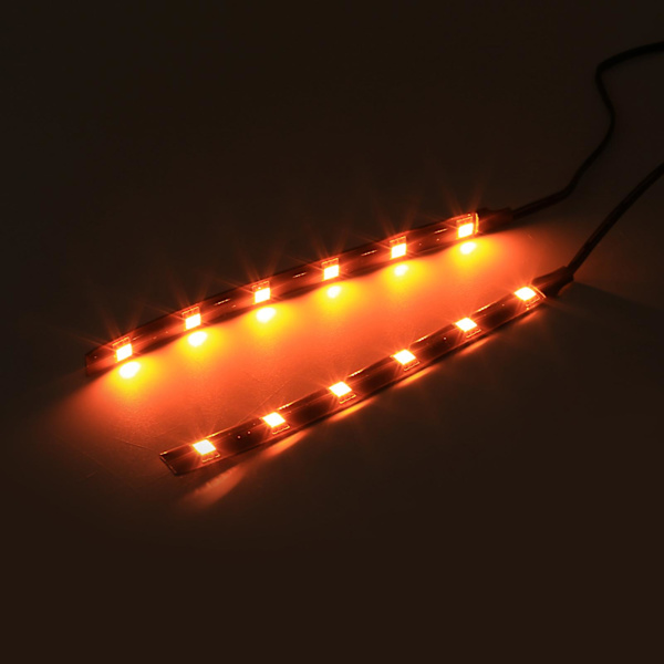 2x 6led 5050 Smd Motorcykel LED-remsa Blinkers Blinkers Blinkers Gult