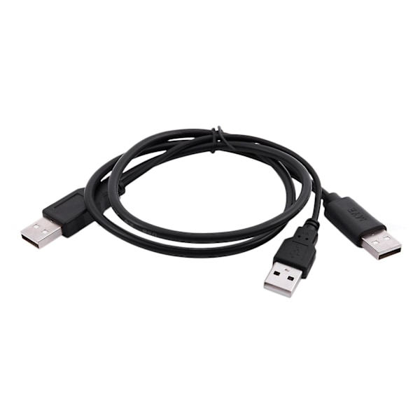 USB 2.0 Type A Hann til Dobbel USB A Hann Y-Splitter Kabel Svart