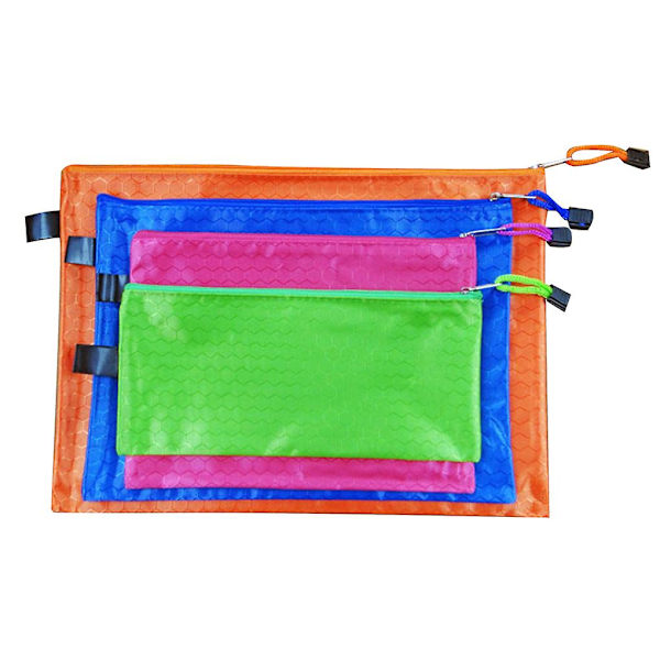 A4/a5/a6/b5 Oxford Zipper Dokumentväska Hängande PVC Kontorsmaterial Dokument