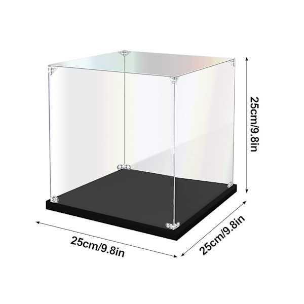 Transparent akryllåda, blindbox, dammskyddsbox, manuell akryldisplaylåda