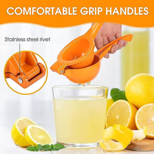 Citronpresser, stor metal Citron & Appelsinpresser, Premium Kvalitet Keramik