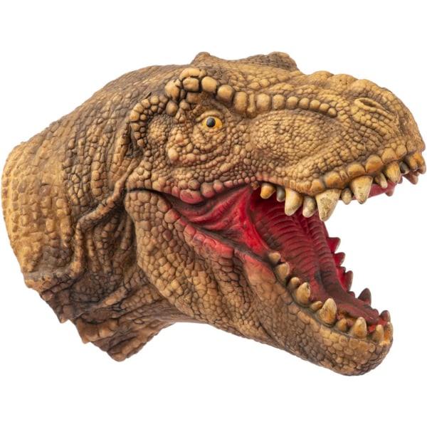 Dinosuar Puppet Raptor T-rex päänuket Realistiset pehmeä lateksikumi eläinhansikas käsinukke lapsille