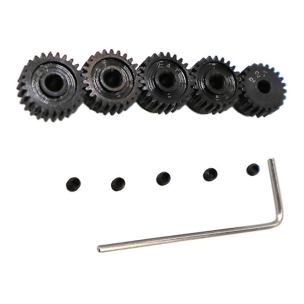 48p Pinion Gear Set 3.175mm Rc Motor, 5 Stk 48 Pitch Gears Rc Oppgraderingsdel med