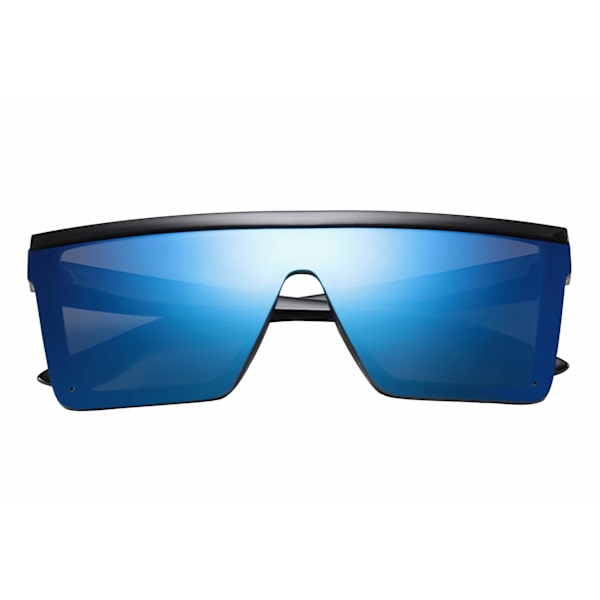 Kvinner Menn Flat Top Shield Solbriller Oversized Square Rimless Shades UV400