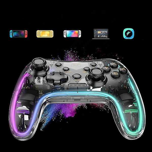Kontroller 6-axlig Somatosensorisk Rgb Spelkontroll Kompatibel Med Switch Lite Switch Oledeled