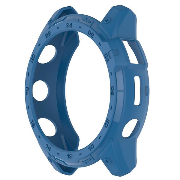 Tpu-veske til Garmin Fenix ​​7x 6x 5x Tactix 7 6x Pro Fenix ​​7 6 5 Enduro 2 Myk Silikon Gjennomsiktig blue