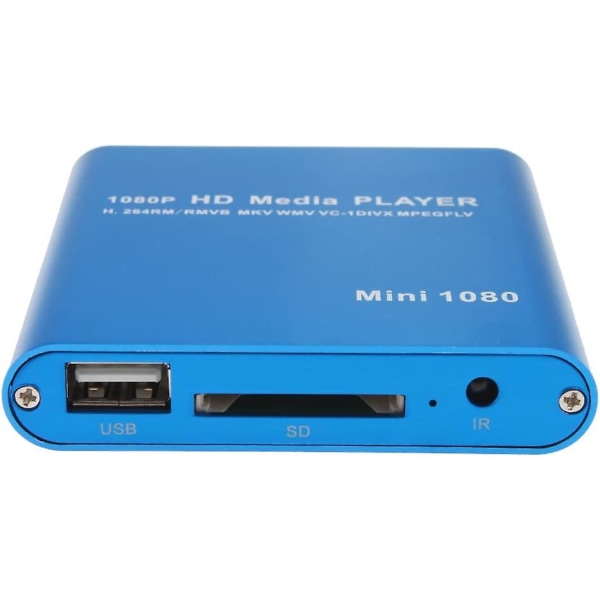 AGPtEK Mini 1080P Full HD Digital Media Player - MKV/ RM-SD/ USB HDD-HDMI