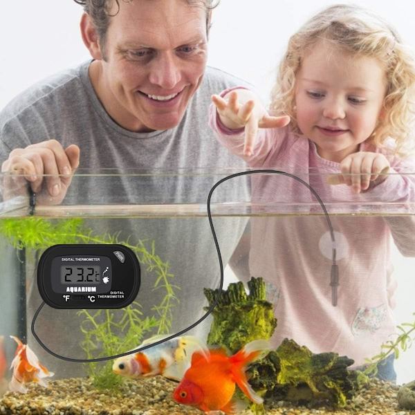 2 st digital LCD-termometer för akvarium