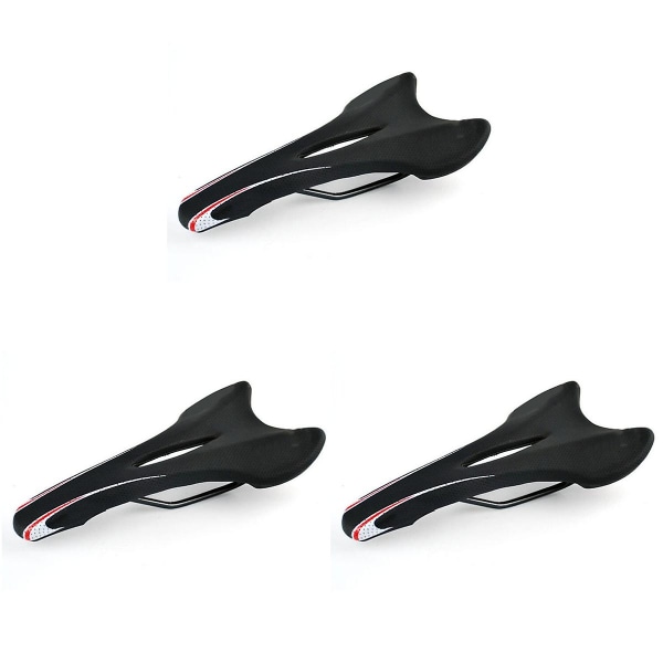3 stk. Vdaer Vd-3411 cykelsadel til terræn, MTB og mountainbike (sort)