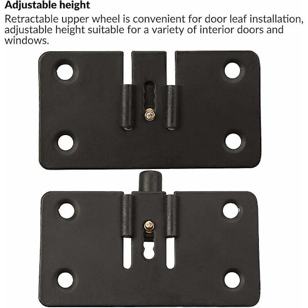2-pack 30mm nylon glidhjulssatser möbelbeslag glidande kugghjulshållare högpresterande garderob