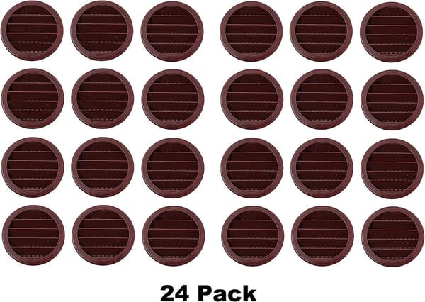 2\" Rund Plast Lamell Soffit Luftventil Reptil Galler Grill