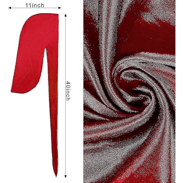 4 stk. Silky Durags, Silke Durag til mænd og kvinder Waves, Silke Durag Pakke Wit