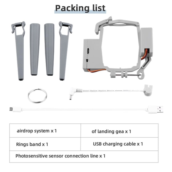 Airdrop-system for DJI Air 2s Drone - Forslag til levering av enhet - Dispenser - Kaster