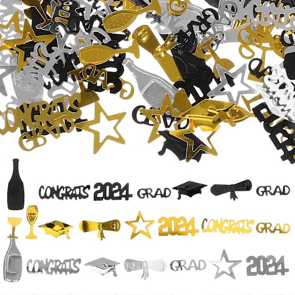 2 Pussia Graduointikonfettia 2024 Onnittelut Valmistuneelle Konfettia Graduointikutsuihin