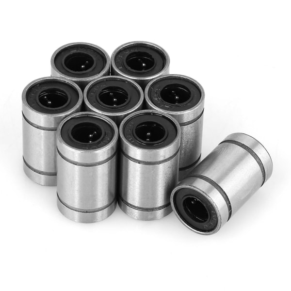 8 st Lm6uu 6mm Linjärrörelse Kullagersbussning För 3d-skrivare Cnc-delar